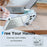 For iPhone 18 Pro / 17 Pro Magnetic Case Gradient Glitter Shockproof TPU PC Phone Cover - White - 5