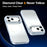 For iPhone 18 Pro Max / 17 Pro Max Magnetic Case Gradient Glitter Shockproof TPU PC Phone Cover - White - 3