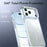 For iPhone 18 Pro Max / 17 Pro Max Magnetic Case Gradient Glitter Shockproof TPU PC Phone Cover - White - 6