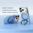 ABEEL For iPhone 17 Pro  /  18 Pro Magnetic Case Ring Kickstand Liquid Silicone Feel PC Phone Cover - Sky Blue - 2