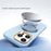 ABEEL For iPhone 16 Pro Magnetic Case Ring Kickstand Liquid Silicone Feel PC Phone Cover - Sky Blue - 6