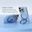 ABEEL For iPhone 16 Pro Max Magnetic Case Ring Kickstand Liquid Silicone Feel PC Phone Cover - Sky Blue - 2