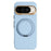 ABEEL For Google Pixel 10  /  10 Pro Magnetic Case Ring Kickstand Liquid Silicone Feel PC Phone Cover - Sky Blue - 1