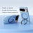 ABEEL For Google Pixel 10  /  10 Pro Magnetic Case Ring Kickstand Liquid Silicone Feel PC Phone Cover - Sky Blue - 2