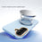 ABEEL For Samsung Galaxy A37 5G Magnetic Case Ring Kickstand Liquid Silicone Feel PC Phone Cover - Sky Blue - 6