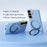 ABEEL For Samsung Galaxy S25 Magnetic Case Ring Kickstand Liquid Silicone Feel PC Phone Cover - Sky Blue - 2