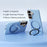 ABEEL For Samsung Galaxy S26 Magnetic Case Ring Kickstand Liquid Silicone Feel PC Phone Cover - Sky Blue - 2