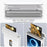 For Samsung Galaxy Z Flip8 Case Spring Hinge Protection Hard PC Phone Cover Built-in Card Slots - White - 3