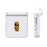 For Samsung Galaxy Z Flip8 Case Spring Hinge Protection Hard PC Phone Cover Built-in Card Slots - White - 6