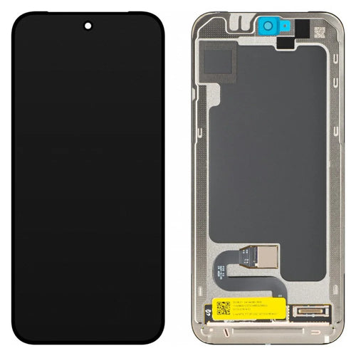 For Google Pixel 10 Pro XL OEM Grade S OLED Screen and Digitizer Assembly + Frame (with Fingerprint Flex Cable and Metal Plate) (without Logo) - Black - 1