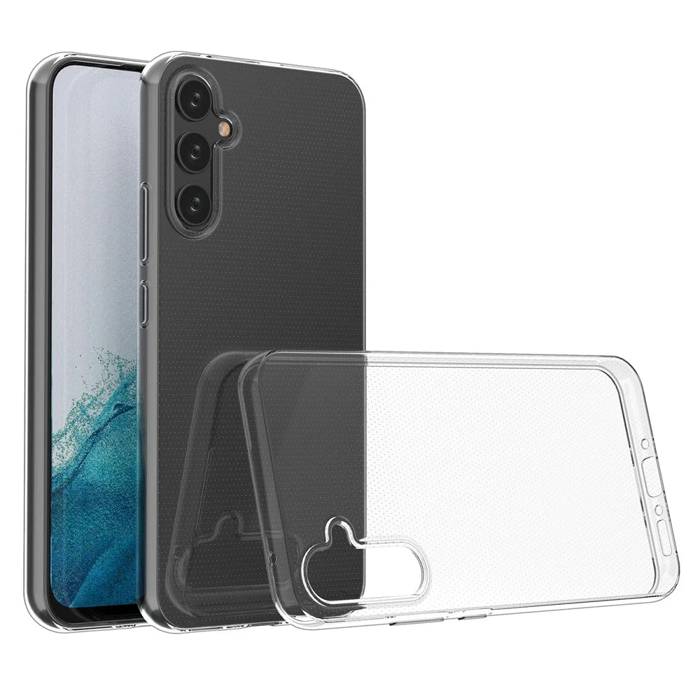 For Samsung Galaxy A34 5G Soft Slim TPU Anti-Scratch Phone Case Transparent Clear Shockproof Phone Cover - 1