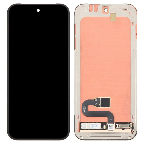 For Google Pixel 10 OEM Grade S OLED Screen and Digitizer Assembly + Frame (with Fingerprint Flex Cable and Metal Plate) (without Logo) - Black - 1