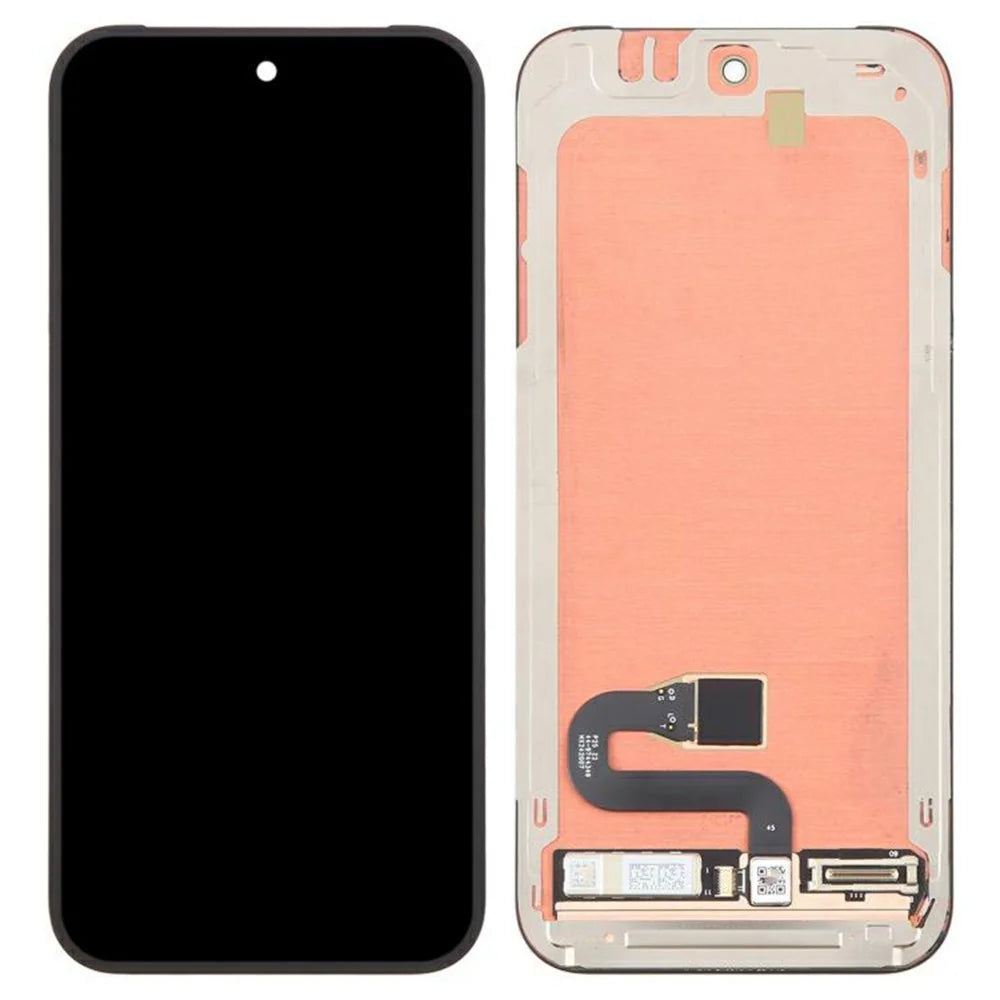 For Google Pixel 10 OEM Grade S OLED Screen and Digitizer Assembly + Frame (with Fingerprint Flex Cable and Metal Plate) (without Logo) - Black - 1