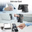 AUTSPACE for iPhone 17 Pro Case  A12 Leather Back Cover with Magnetic Detachable Card Bag Kickstand - Black - 4