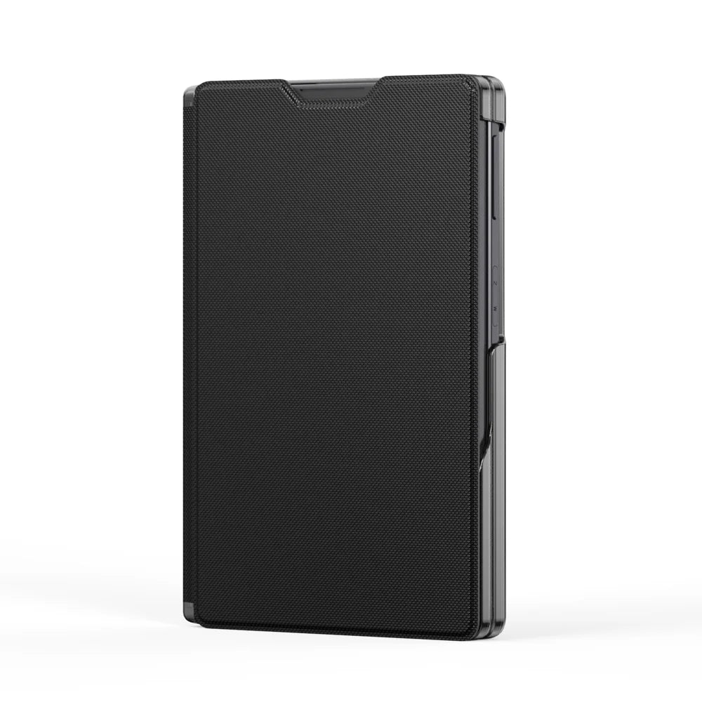 DUX DUCIS for Samsung Galaxy Z Fold8 Fort Series PU Leather Flip Phone Cover with Card Slot - Black - 2