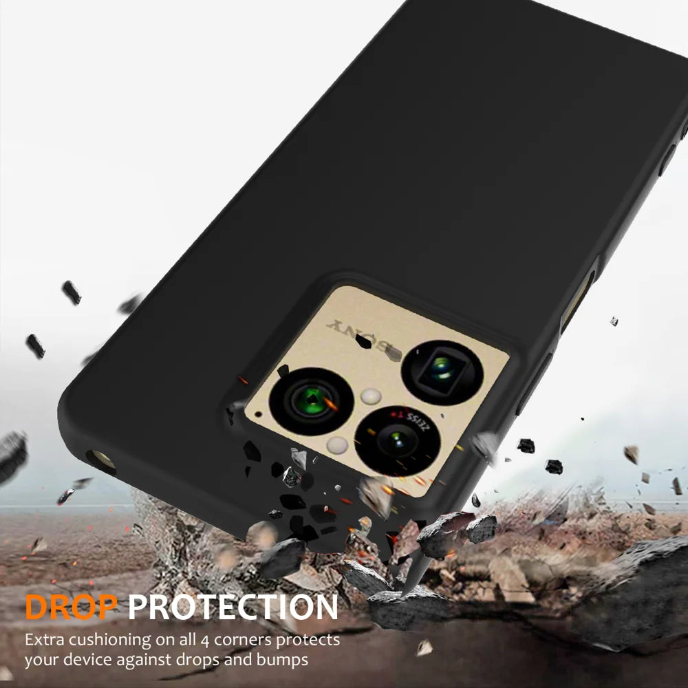 For Sony Xperia 1 VIII Magnetic Case Anti-Drop Liquid Silicone Phone Cover with Lanyard - Black - 2