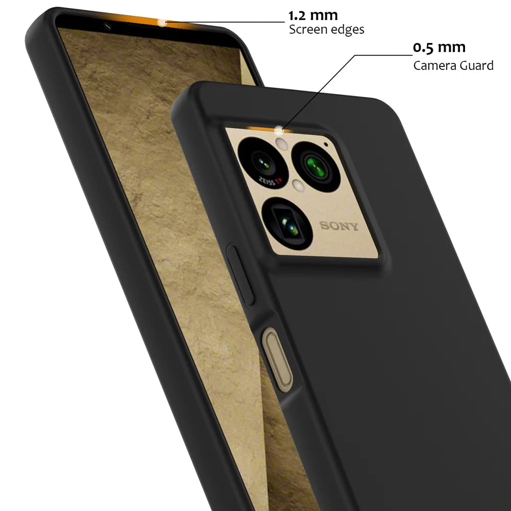 For Sony Xperia 1 VIII Magnetic Case Anti-Drop Liquid Silicone Phone Cover with Lanyard - Black - 6