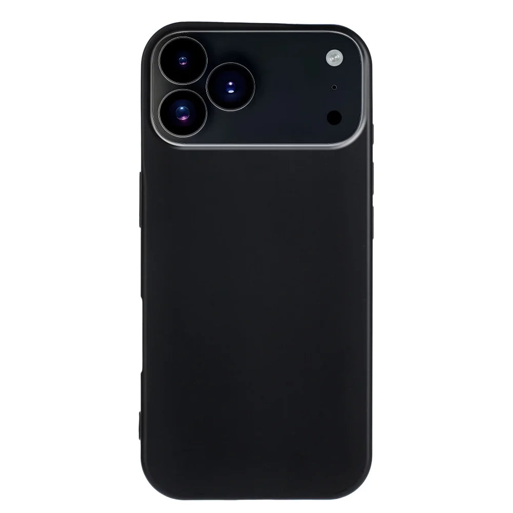For iPhone 18 Pro / 17 Pro TPU Case Soft Matte Anti-fingerprint Phone Back Cover - Black - 6