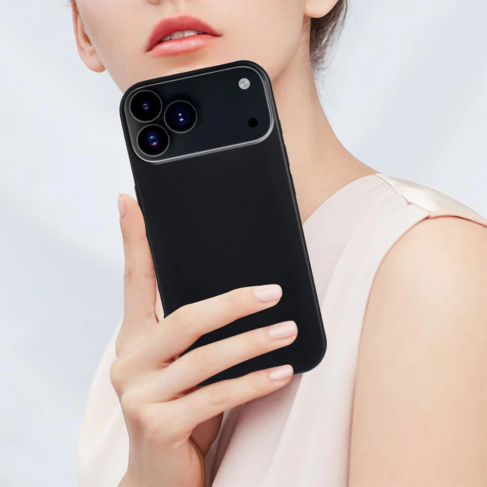 For iPhone 18 Pro / 17 Pro TPU Case Soft Matte Anti-fingerprint Phone Back Cover - Black - 7
