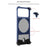 For iPhone 17 Pro Frameless Case Marble Pattern Rotating Kickstand Metal Snap-on Phone Cover - Orange - 5