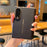 For Samsung Galaxy Z Fold8 Case Dual Axis Hinge Electroplated Litchi Texture Leather + PC + TPU Phone Cover - Black - 3