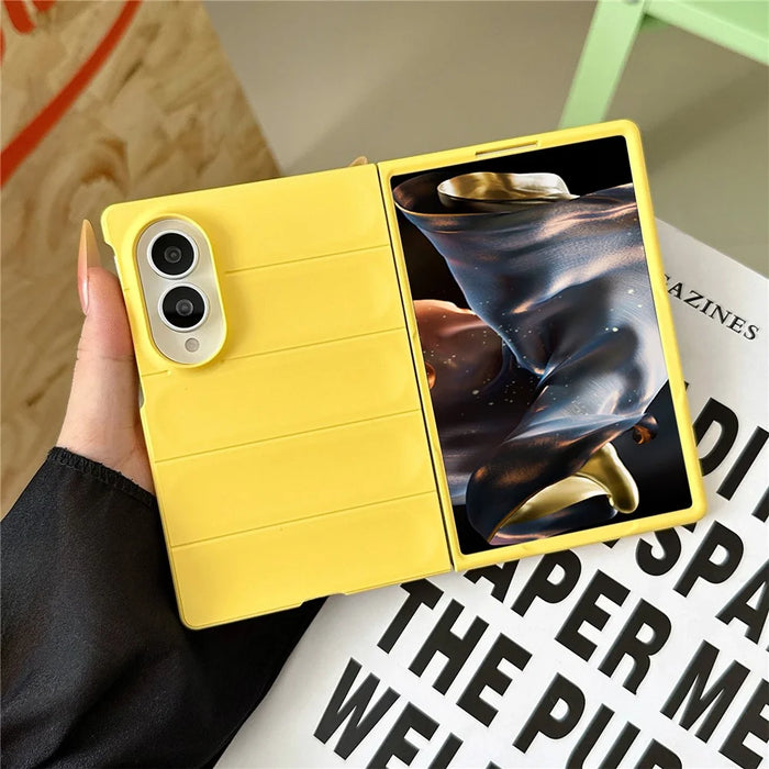 For Samsung Galaxy Z Fold8 Phone Case Anti-Drop PC Rugged Back Cover - Yellow - 2