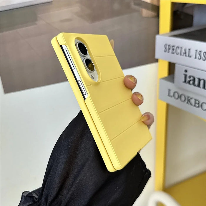 For Samsung Galaxy Z Fold8 Phone Case Anti-Drop PC Rugged Back Cover - Yellow - 4