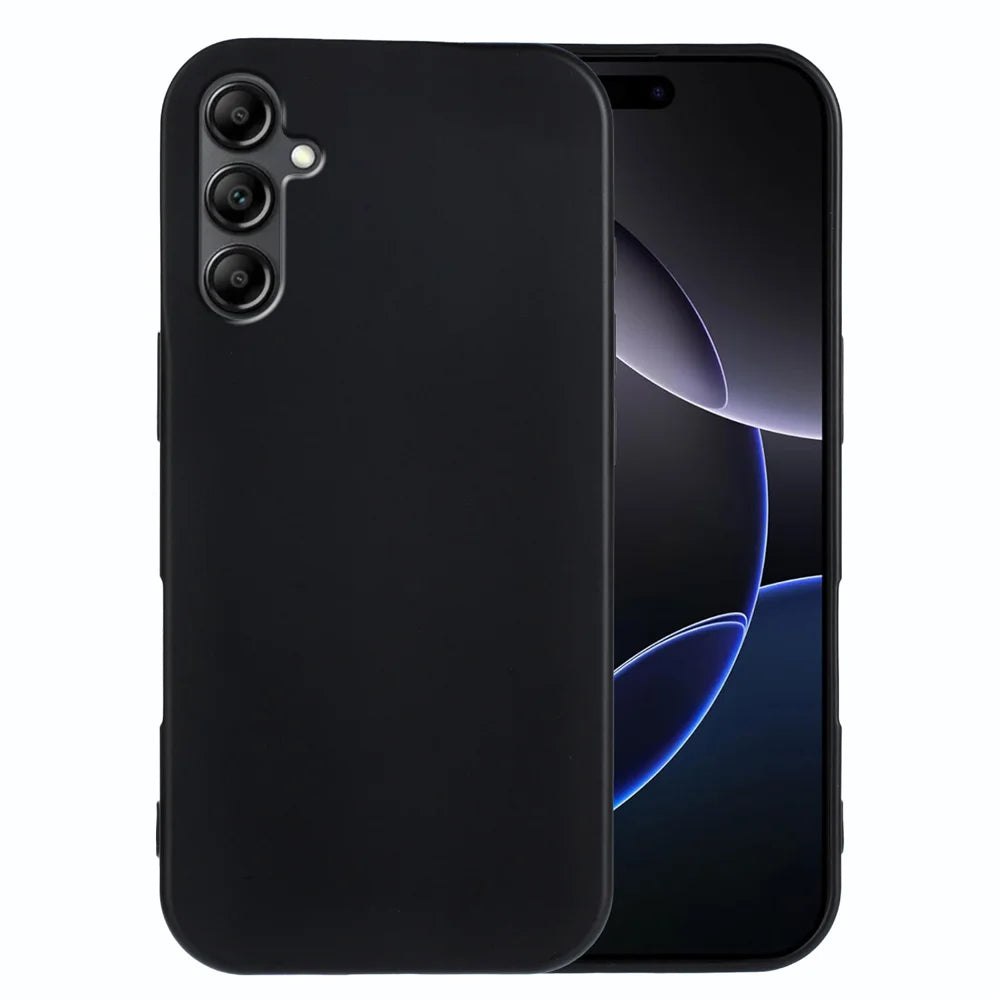 For Samsung Galaxy A18 4G TPU Case Soft Matte Anti-fingerprint Phone Back Cover - Black - 1
