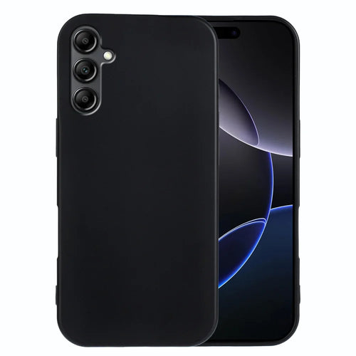 For Samsung Galaxy A18 4G TPU Case Soft Matte Anti-fingerprint Phone Back Cover - Black - 1