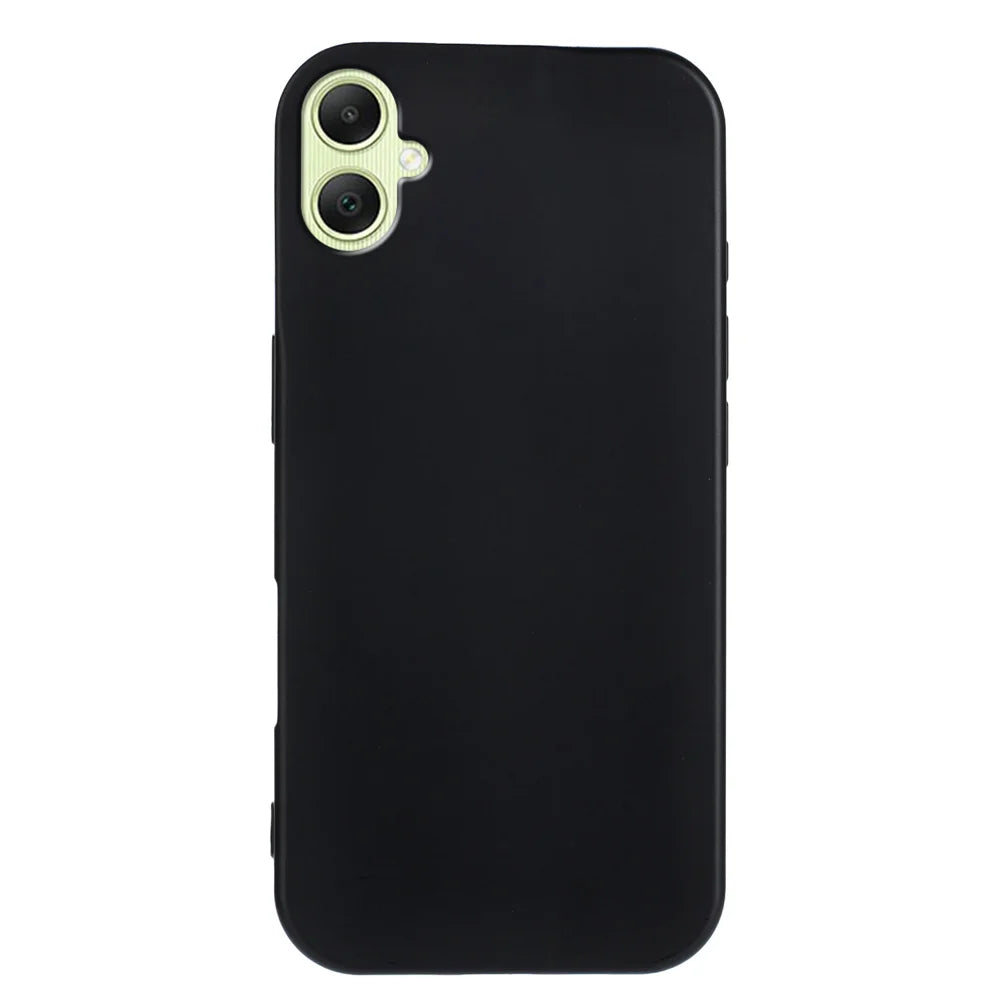 For Samsung Galaxy A08 4G / Galaxy A08 5G TPU Case Soft Matte Anti-fingerprint Phone Back Cover - Black - 6