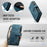 CASEME for Google Pixel 11 Pro / Google Pixel 11 C30 Phone Cases with Strap Zipper Multiple Card Holder PU Leather Cover - Blue - 6