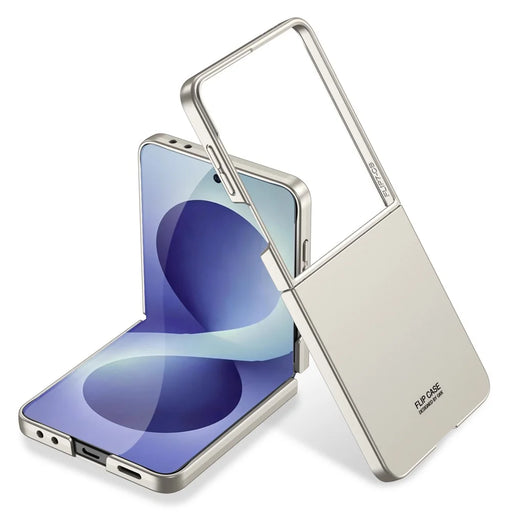 GKK For Samsung Galaxy Z Flip8 Case Shockproof Hard PC Folding Phone Cover (No Screen Film) - Titanium Grey - 1