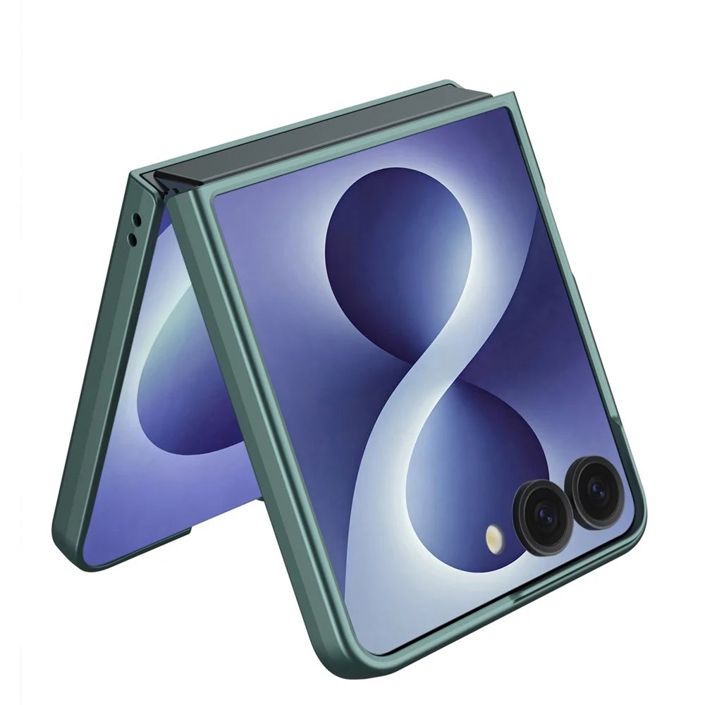 GKK For Samsung Galaxy Z Flip8 Case Shockproof Hard PC Folding Phone Cover (No Screen Film) - Titanium Grey - 4