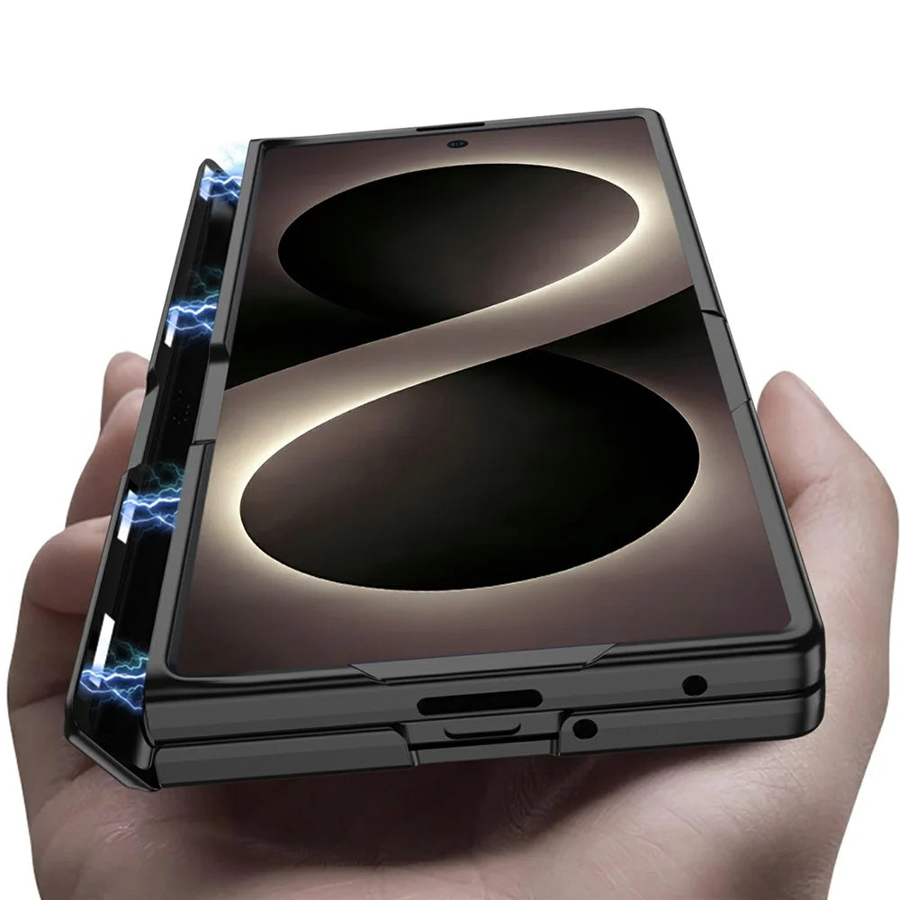 GKK For Samsung Galaxy Z Fold8 Ultra Case Magnetic Hinge Kickstand Hard PC Protective Cover - Black - 3