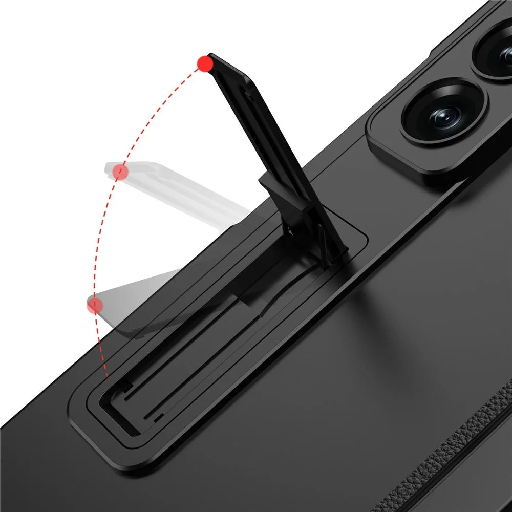 GKK For Samsung Galaxy Z Fold8 Ultra Case Magnetic Hinge Kickstand Hard PC Protective Cover - Black - 5