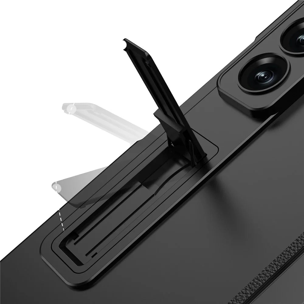 GKK For Samsung Galaxy Z Fold8 Ultra Case Kickstand Magnetic Folding PC Phone Cover with Privacy Front Screen Film - Black - 5