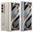 GKK For Samsung Galaxy Z Fold8 Ultra Case with Clear Screen Film Magnetic Hinge Kickstand Phone Cover - Titanium Grey - 1