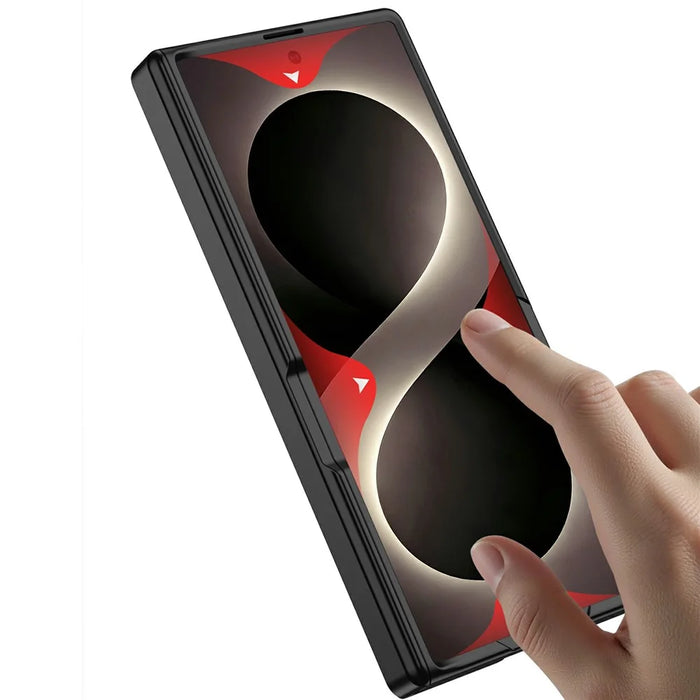 GKK For Samsung Galaxy Z Fold8 Ultra Case with Clear Screen Film Magnetic Hinge Kickstand Phone Cover - Titanium Grey - 5