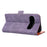 For Google Pixel 11 Pro XL Case U-Shape Decoration Magnetic Side Clasp Wallet Leather Phone Cover with Wrist Strap - Purple - 4