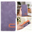 For Google Pixel 11 Pro XL Case U-Shape Decoration Magnetic Side Clasp Wallet Leather Phone Cover with Wrist Strap - Purple - 5