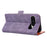 For Google Pixel 10 Pro XL Case U-Shape Decoration Magnetic Side Clasp Wallet Leather Phone Cover with Wrist Strap - Purple - 4