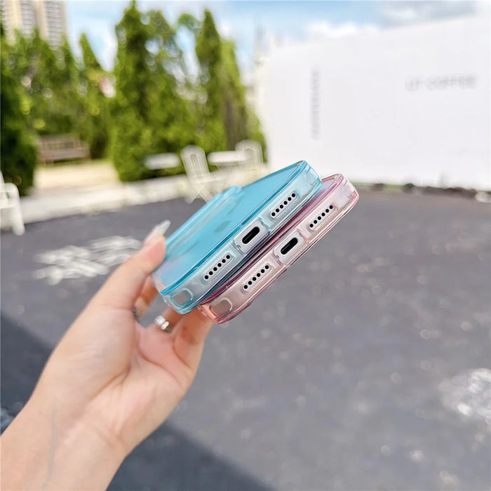 For iPhone 18 Pro Max / 17 Pro Max Magnetic Case Color Changing TPU Phone Back Cover - Black - 7