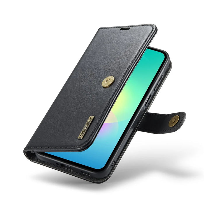 DG.MING for Samsung Galaxy A27 5G Leather Wallet Case Detachable 2 in 1 Split Leather Phone Cover - Black - 4