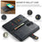 DG.MING for Samsung Galaxy A27 5G Leather Wallet Case Detachable 2 in 1 Split Leather Phone Cover - Black - 5