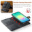 DG.MING for Samsung Galaxy A27 5G Leather Wallet Case Detachable 2 in 1 Split Leather Phone Cover - Black - 6