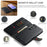 DG.MING for Samsung Galaxy S26 FE Leather Wallet Case Detachable 2 in 1 Split Leather Phone Cover - Black - 5