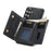 DG.MING M1 Series for Samsung Galaxy S26 FE Phone Case PU + TPU + PC Back Cover with Magnetic Tri-Fold Wallet Kickstand - Black - 2