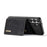 DG.MING M1 Series for Samsung Galaxy S26 FE Phone Case PU + TPU + PC Back Cover with Magnetic Tri-Fold Wallet Kickstand - Black - 3
