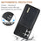 DG.MING M1 Series for Samsung Galaxy S26 FE Phone Case PU + TPU + PC Back Cover with Magnetic Tri-Fold Wallet Kickstand - Black - 7
