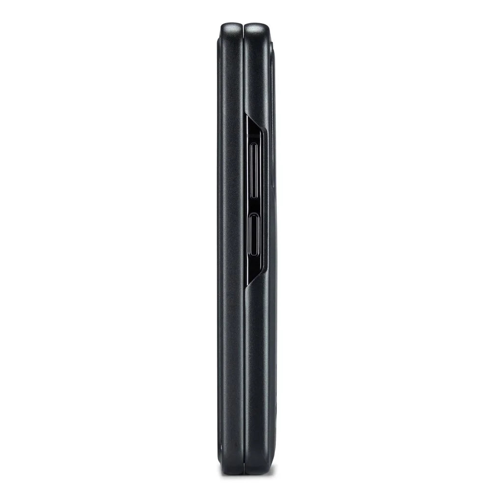 DG.MING For Samsung Galaxy Z Fold8 Ultra Case PU Leather Covered PC + TPU Hybrid Phone Shell - Black - 3